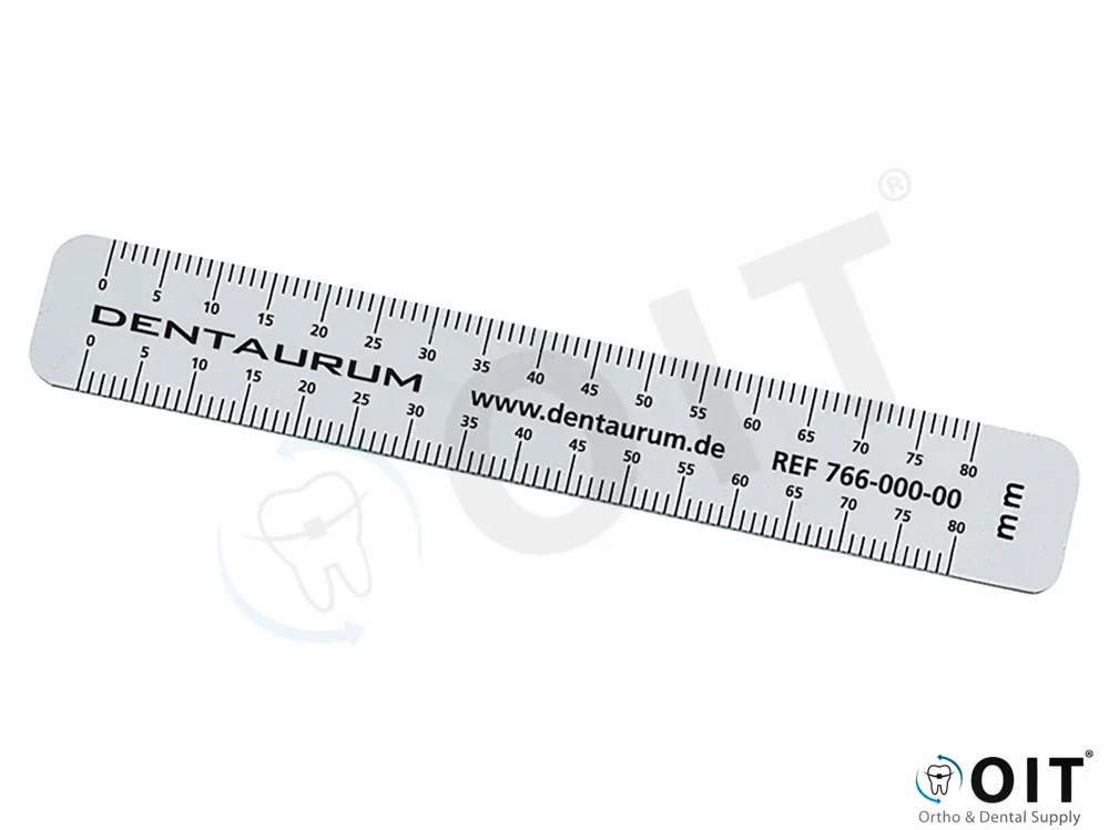 Dentaurum plastic ruler 1 stuk, kunststof meetlat