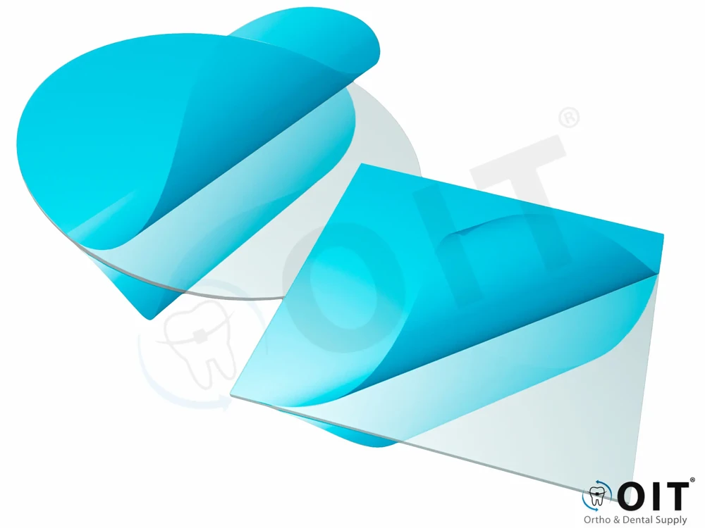 ESSIX Dieptrekplaat A+ .060"/1,5 mm 50 Stuks 125 mm Square
