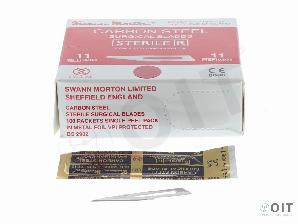 Scalpelmesjes refill nr. 11 100 stuks, Swann Morton