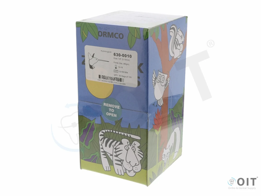 Kl. elastiekjes, Hummingbird 1/8'' 2 Oz 50 x 100, Zoo pack