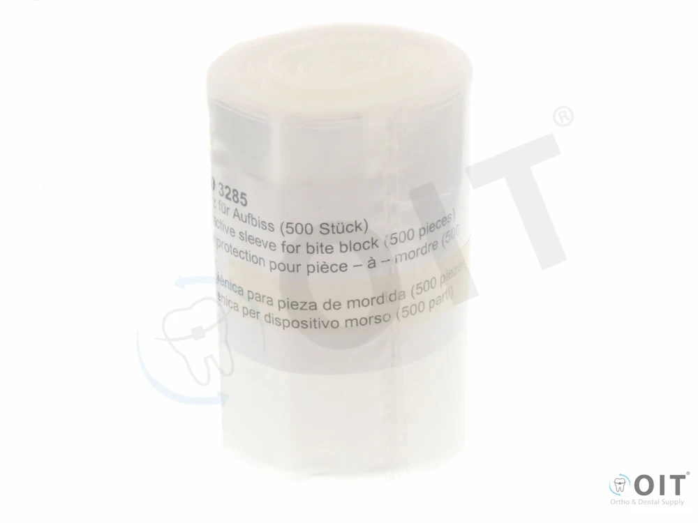 Bite Block Covers OPG 4x8cm 500st, hygiëne hoesjes, 3314080D3285