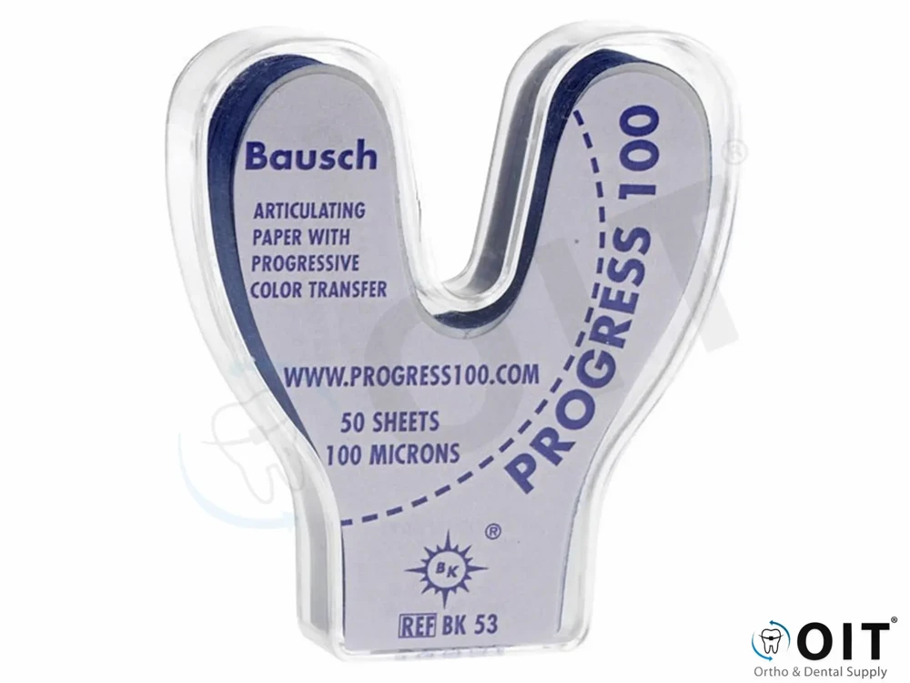Articulatiepapier blauw bausch BK53 50 st. hoefijzervormig BK-53 100 micron