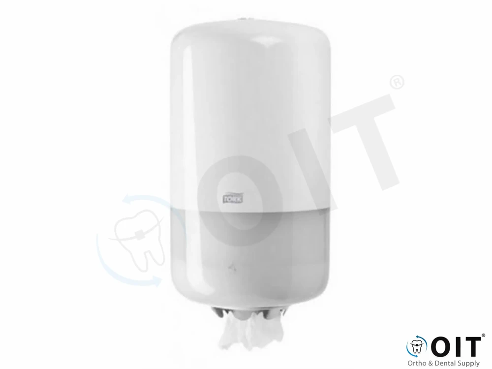 Tork Dispenser voor minirol handdoekjes 1 stuk, wit, nr.558000, tbv 100002525