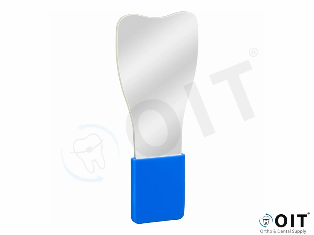 Doctorseyes Adult Occlusal No. 13 1, blauw handvat fotospiegel 70 mm breed