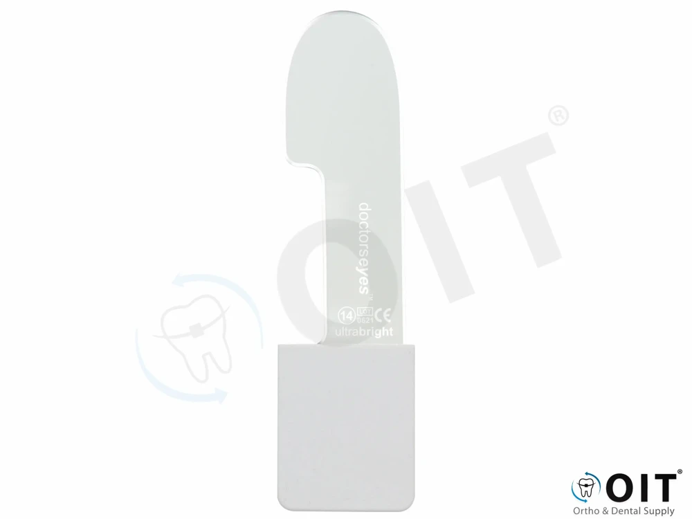 Doctorseyes Adult Lingual No. 14 1, grijs handvat fotospiegel 40 mm breed
