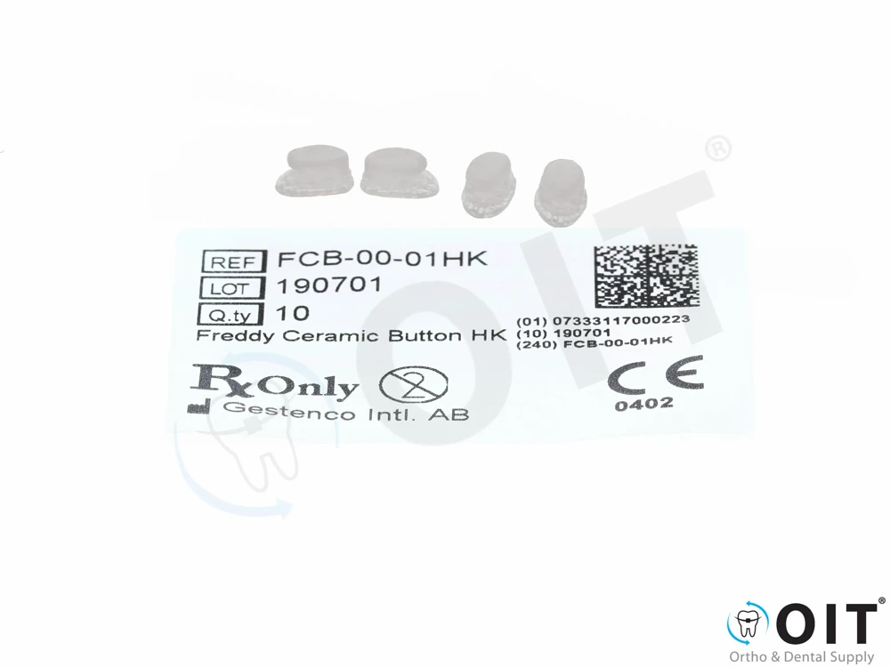 Freddy Ceramic Hook, bondable 10 stuks, witte haak tbv aligners