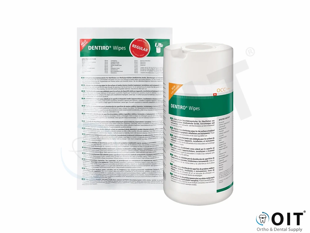 Pot/pouch/tub t.b.v. Dentiro Wipes Tbv 120 doekjes 14,5x20cm