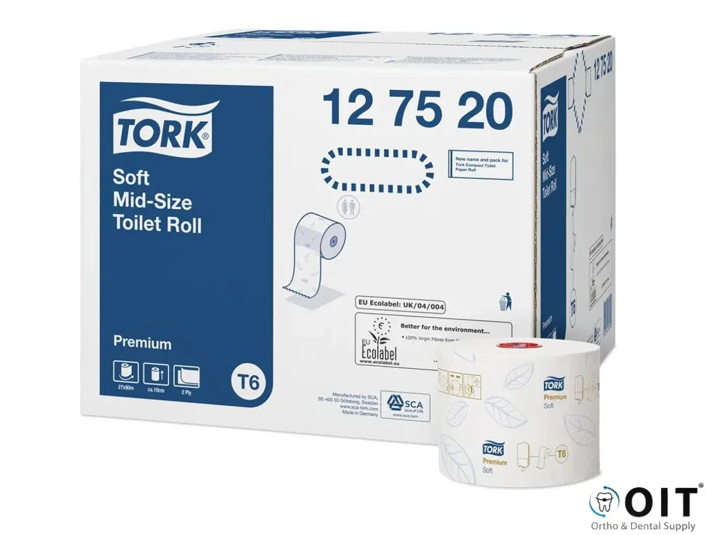 Tork Premium Toiletpapier compact rol 27x90m T6, soft 127520