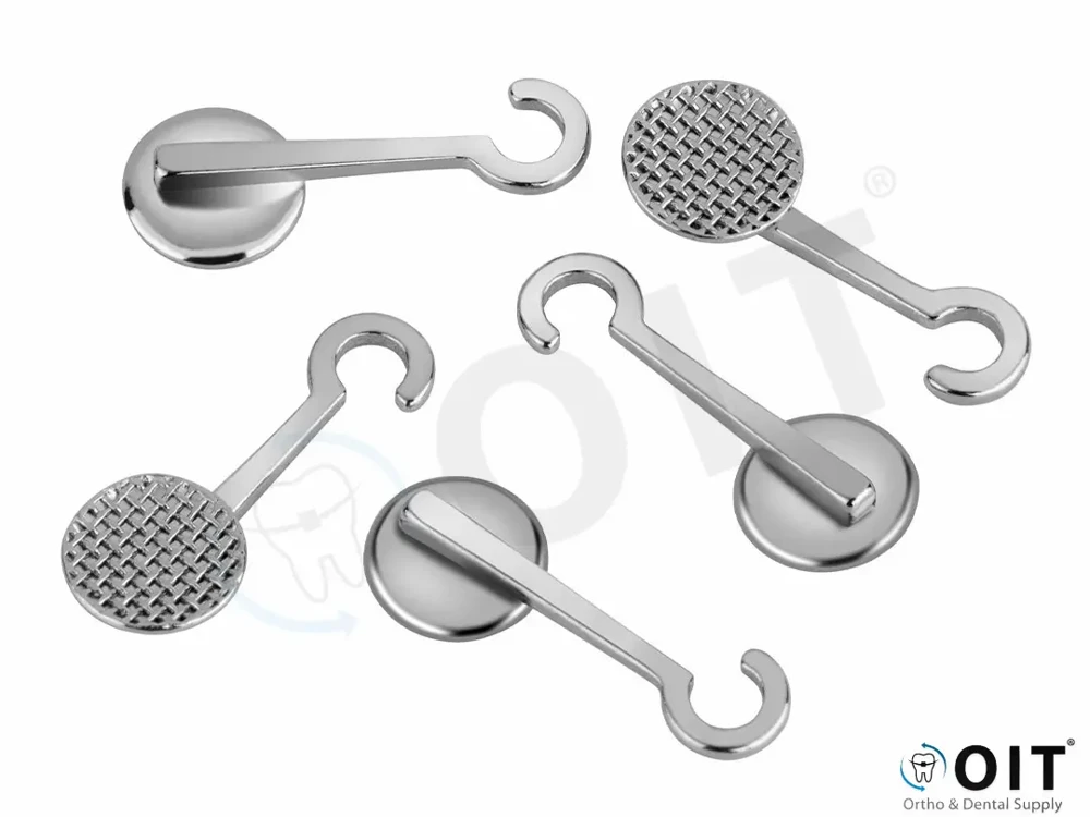 Ortolan bondable power arm Left 10, Button with hook 500-10
