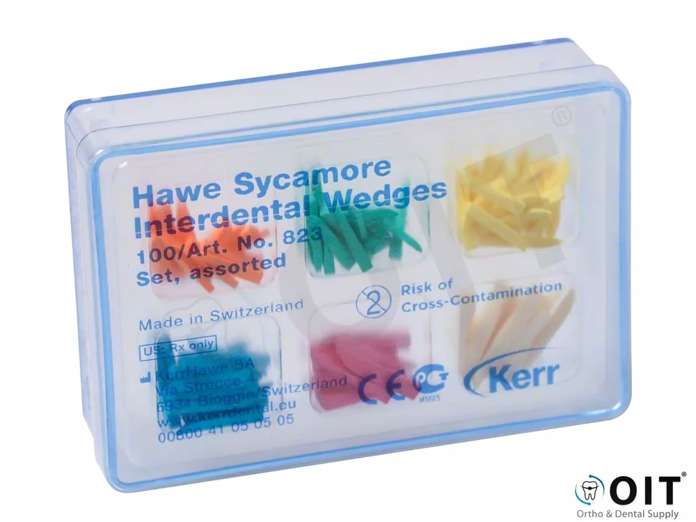 Houten wiggen Nr.823 Assorted 100, interdental wedges Kerrhawe