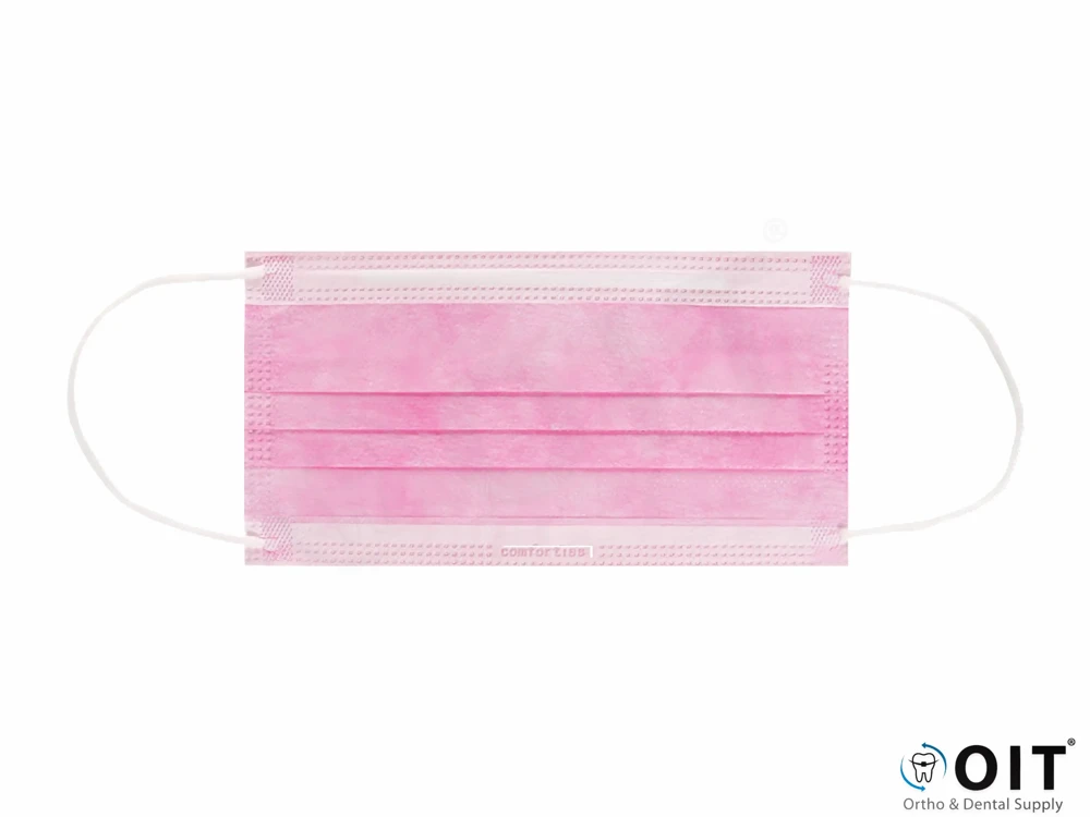 Mondmasker met oorelastieken Roze 50 Stuks, Comforties, Roze