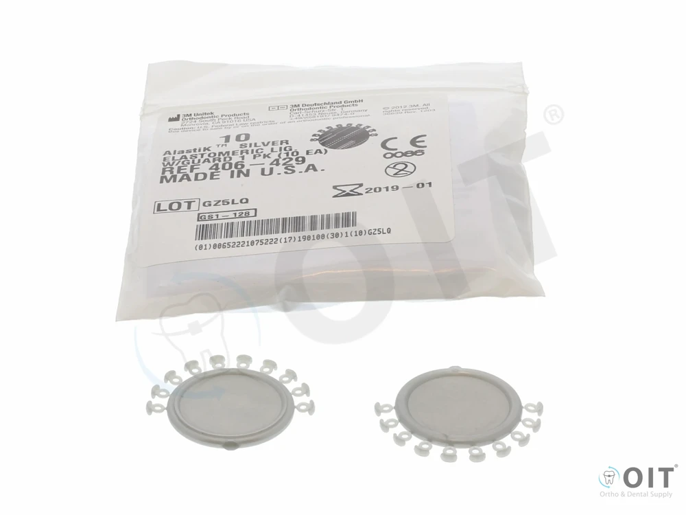 Bumpertjes 3M Zilver 10x10, Alastik with guard silver