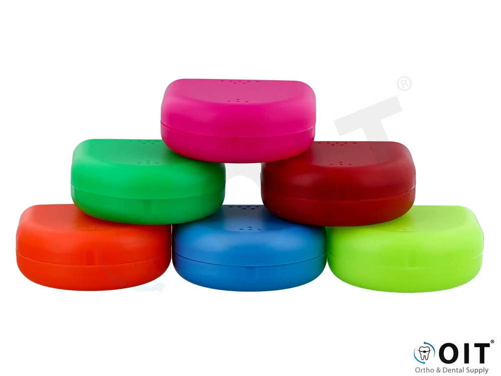 Bestdent Beugeldoos Large 4,2cm 24 stuks, Retainer cases, assort. colors