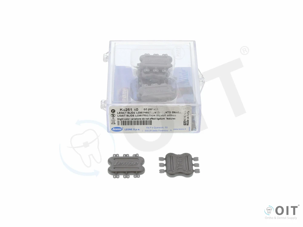 Slide elastics K6261-10 Small Silver 60 stuks